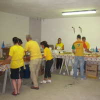 Stand nei fondi Galastri - prime edizioni Sagra della Ranocchia